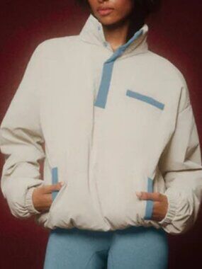 Set Active Nylon Quarter Snap Puffy Jacket